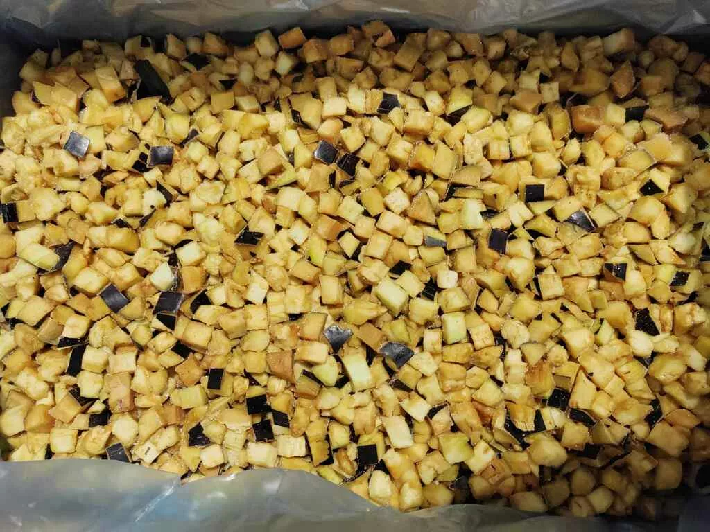фотография продукта Баклажан кубик, кружок замороженный