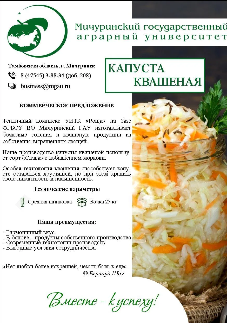 солено-квашеная продукция в Мичуринске 2